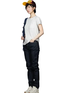 New Kapital Gauze Jersey Crew Pocket T - Ivory
