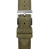 Best KUOE Watch German Leather Strap - Green - 20mm