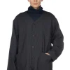 Clearance ts(s) Gingham Plaid Reversible Collarless Jacket