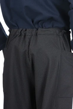 Outlet ts(s) Gingham Plaid Reversible Seam Taping Easy Pants
