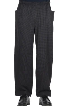 Outlet ts(s) Gingham Plaid Reversible Seam Taping Easy Pants