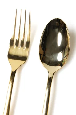 Sale Mino Pottery Gold Stainless Steel Dinner Cutlery 5pcs Set