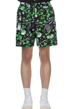 Online Junya Watanabe MAN Graphic-print Cotton Shorts