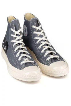 Clearance Comme Des Garcons Play Grey Converse - Half Heart Chuck 70 High Sneakers