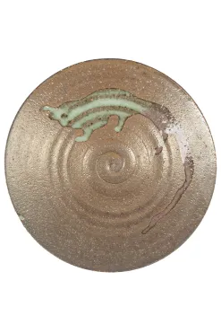 Hot KISENYOU Ceramics Handcrafted Plate Brown
