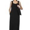 Best AURALEE Hard Twist Cotton Linen Garardine Dress - Black