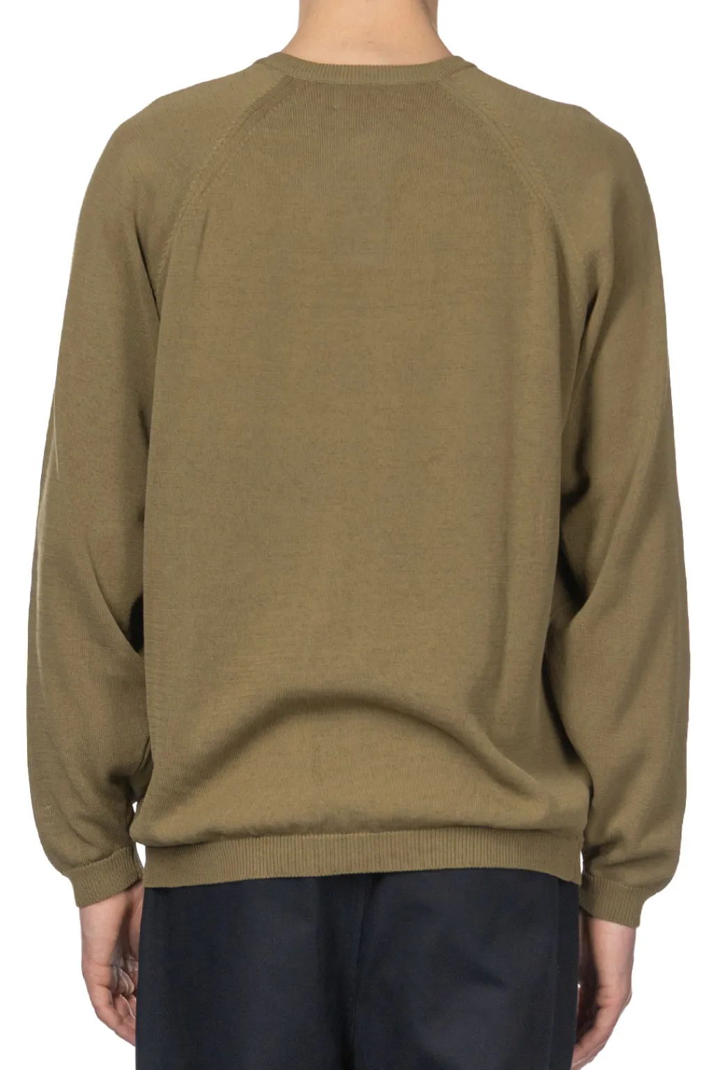 New Still by Hand High Twist Cotton Sweater - Olive