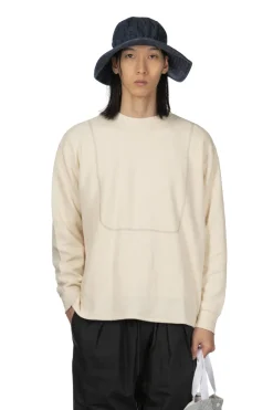 Fashion Tigre Brocante Honeycomb Waffle 3 Seam LS Pullover - Natural