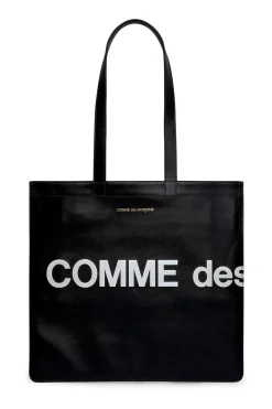 New Comme Des Garcons Wallets Huge Logo Bag - Black