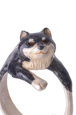 Online Palnart Poc Hugging Shiba Ring - Black