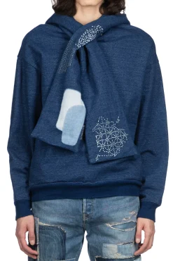 Fashion Kapital IDG SWT Knit BORA KESA Parka - Indigo