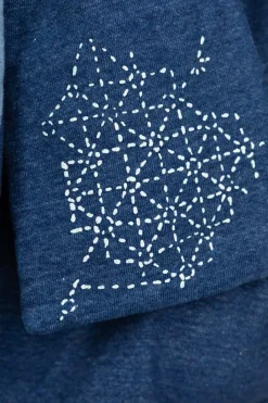 Fashion Kapital IDG SWT Knit BORA KESA Parka - Indigo