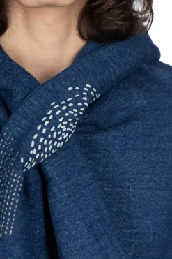 Fashion Kapital IDG SWT Knit BORA KESA Parka - Indigo