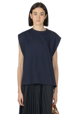 Sale Manon In Tuck Sleeve Tee - Navy