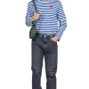 Best OrSlow 107 Ivy Fit Denim Black Denim Stone Wash