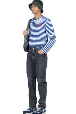 Best OrSlow 107 Ivy Fit Denim Black Denim Stone Wash