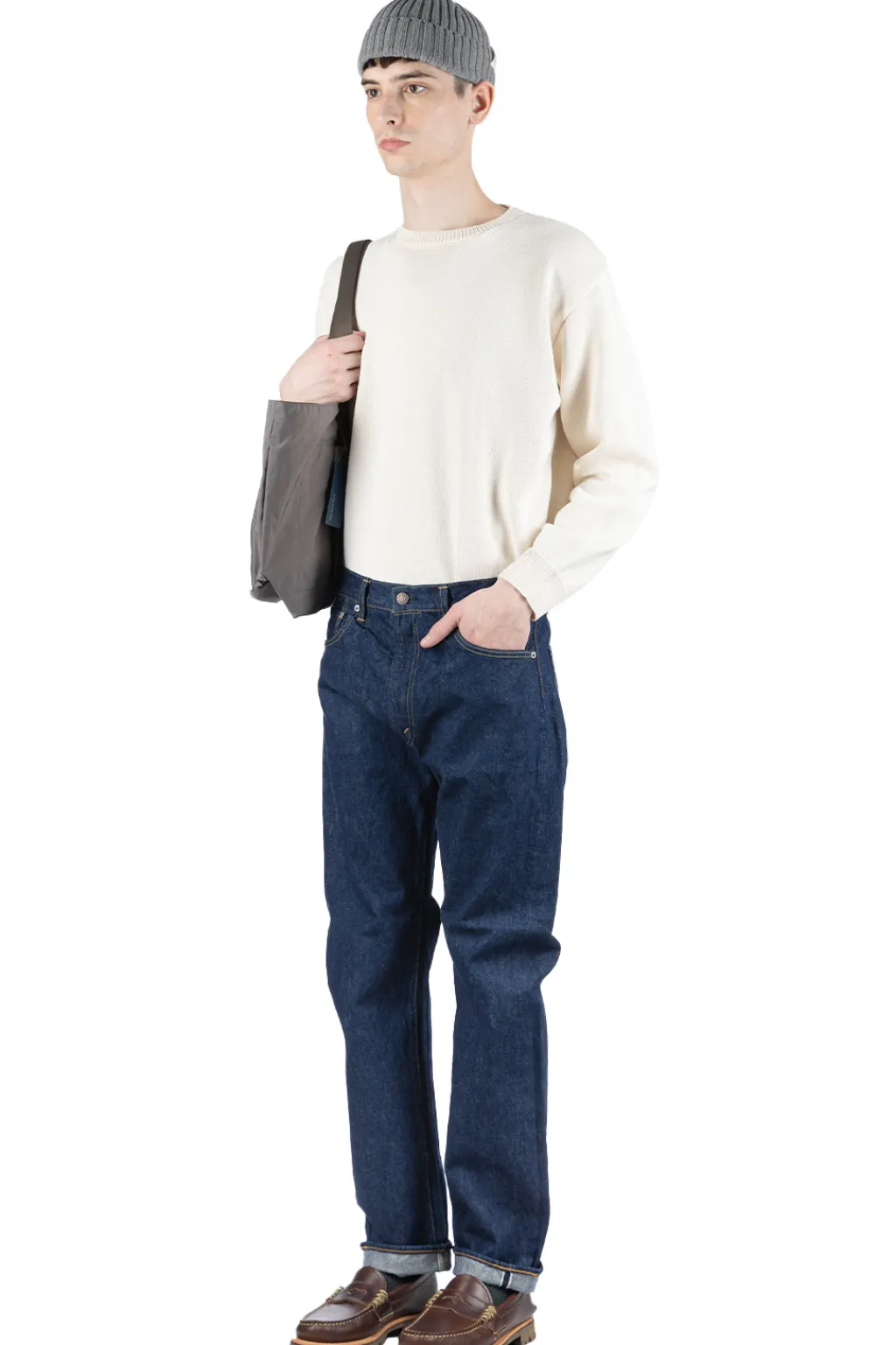 Hot OrSlow 107 Ivy Fit Denim One Wash