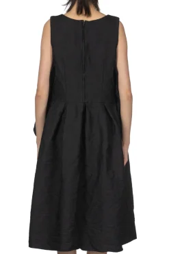 Hot Comme Des Garcons Comme Des Garcons Jacquard Floral Pattern Garment Dyed Dress - Black