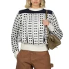 Discount JW Anderson Jacquard Slit Jumper - Off White