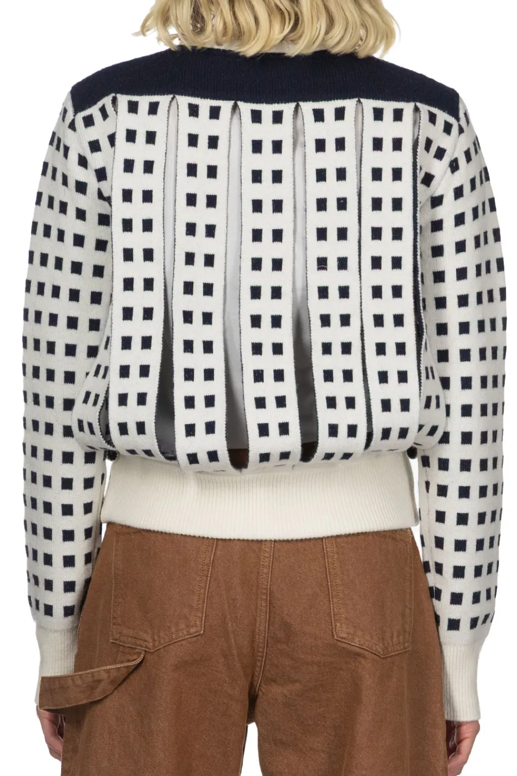 Discount JW Anderson Jacquard Slit Jumper - Off White