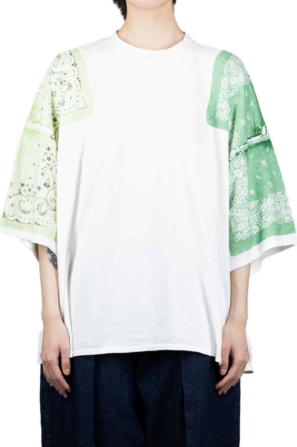 Outlet Kapital 18.5/-Jersey Bandana HUGE T (Botanical) - Light Green