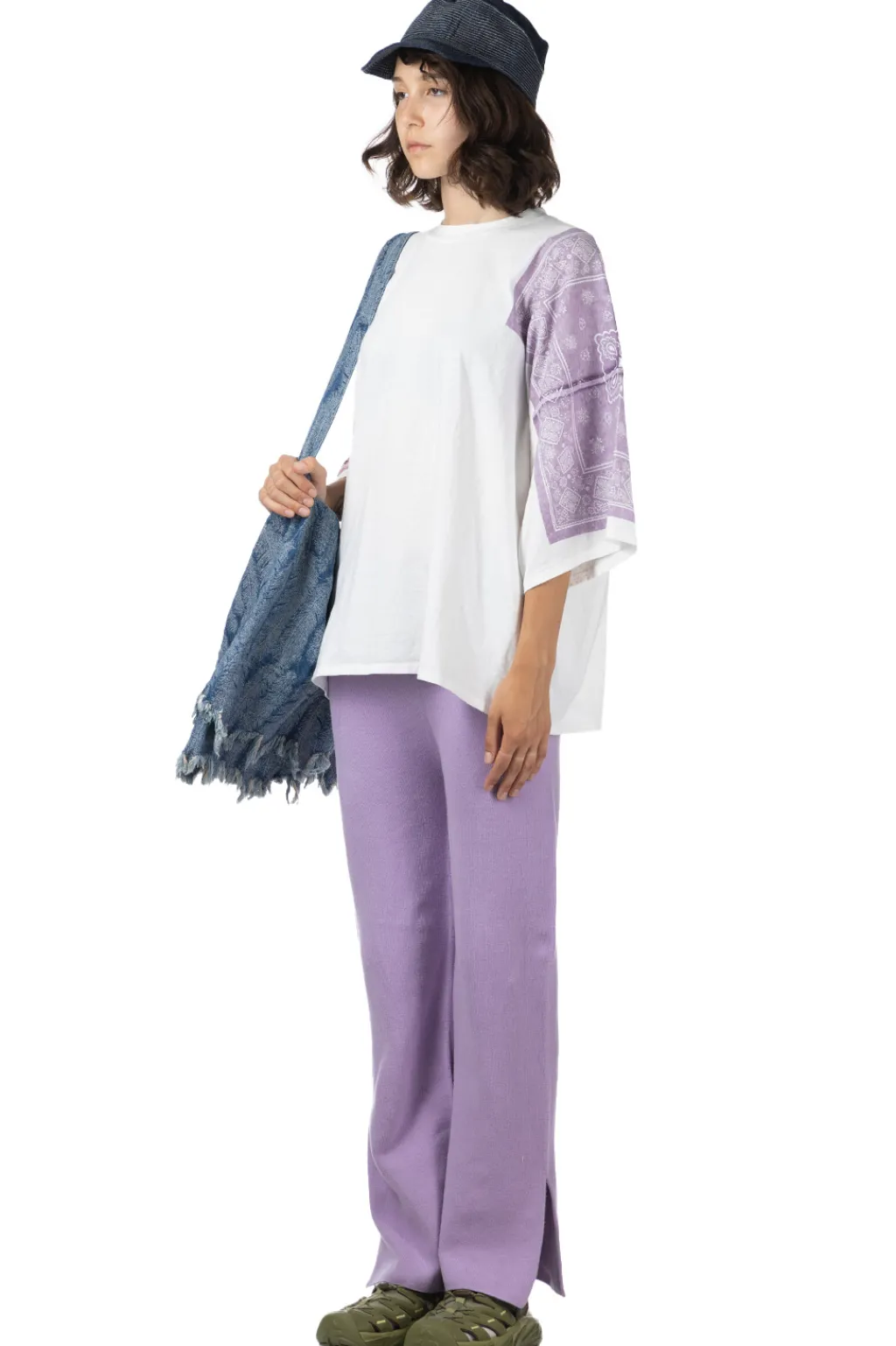 New Kapital 18.5/-Jersey Bandana HUGE T (COOKIE) - Purple