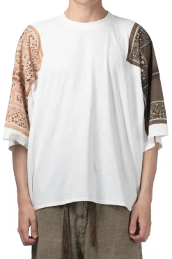 Outlet Kapital 18.5/-Jersey Bandana HUGE T (PECKISH RAINBOWY) - Brown Khaki