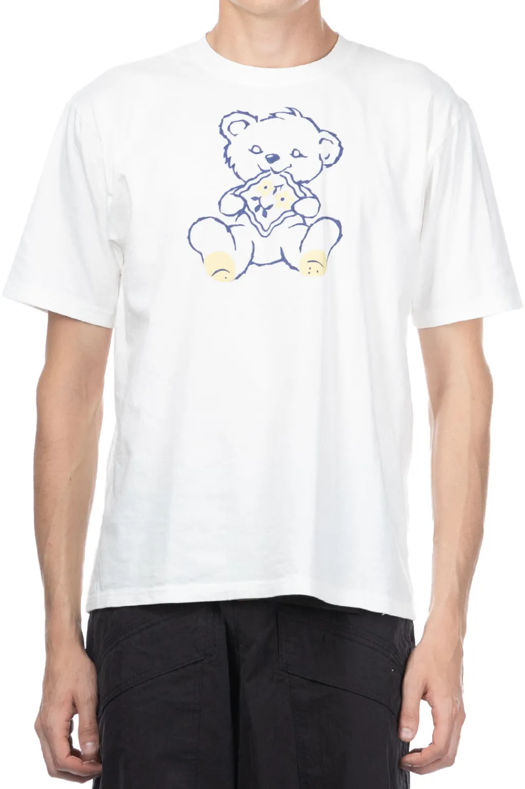 Clearance Kapital 20/-Jersey Crew T (PECKISH LITTLE BEAR) - White