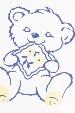 Clearance Kapital 20/-Jersey Crew T (PECKISH LITTLE BEAR) - White
