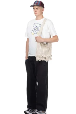 Clearance Kapital 20/-Jersey Crew T (PECKISH LITTLE BEAR) - White