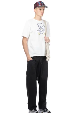 Clearance Kapital 20/-Jersey Crew T (PECKISH LITTLE BEAR) - White