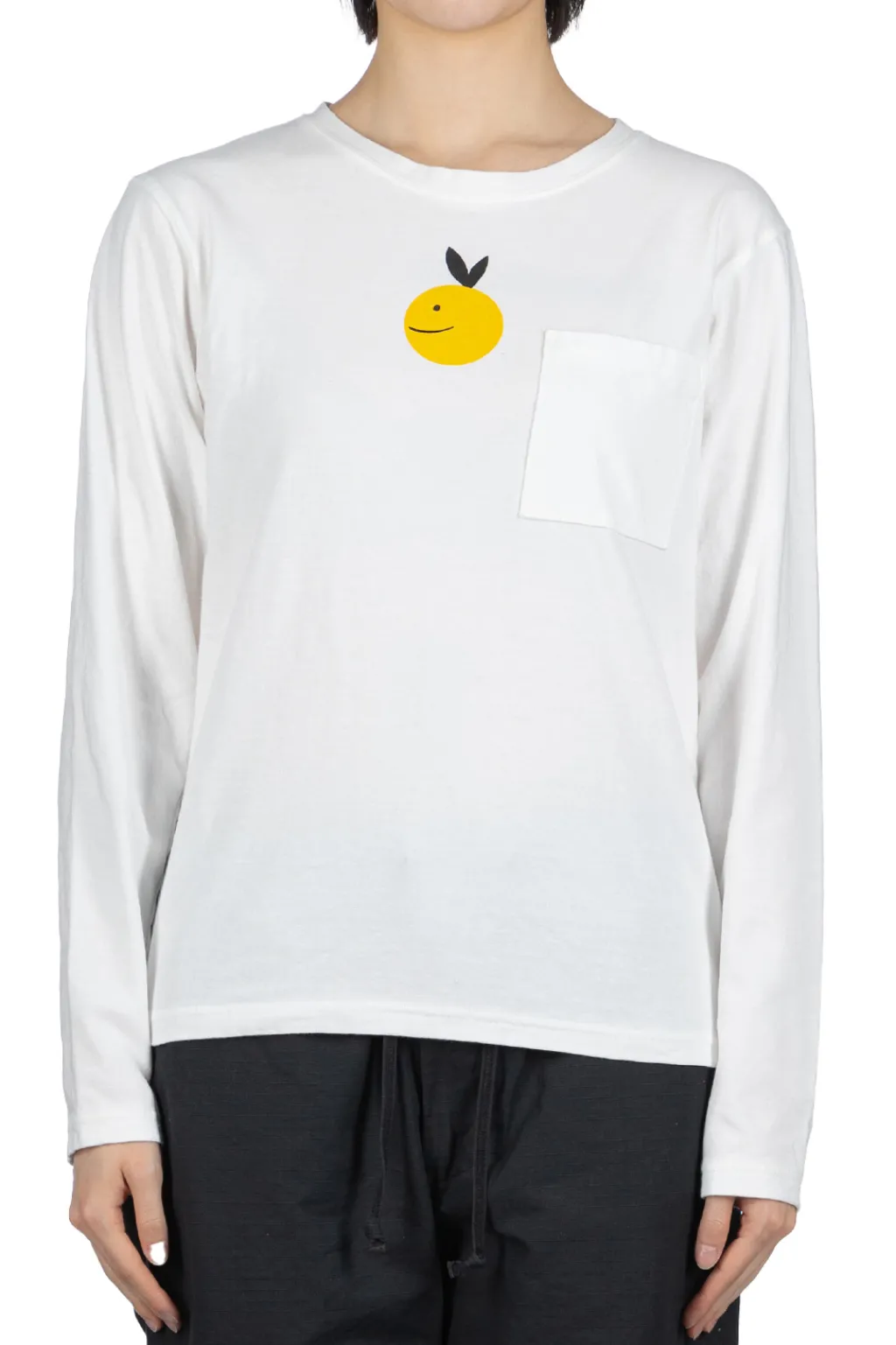 Online Kapital 20/-Jersey Crewneck LS Tee (CONEYBOWY) - White