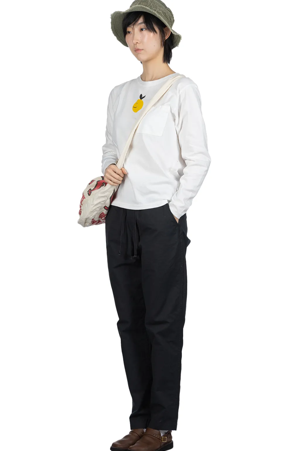 Online Kapital 20/-Jersey Crewneck LS Tee (CONEYBOWY) - White