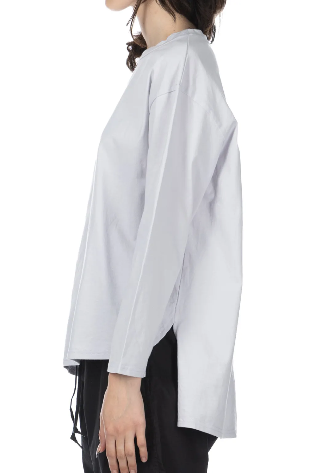 Sale NARU Jersey Crewneck Pullover - Light Grey