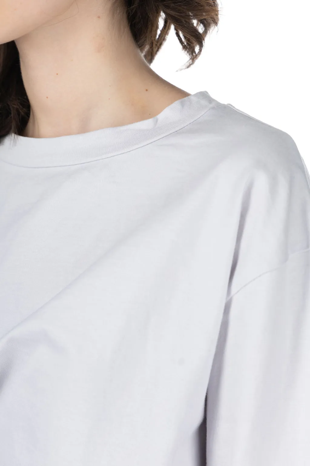 Sale NARU Jersey Crewneck Pullover - Light Grey