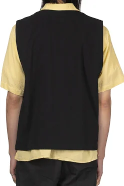 Fashion Manual Alphabet Jour Jersey Vest - Black