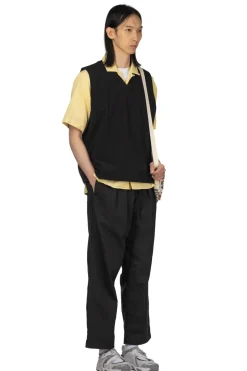 Fashion Manual Alphabet Jour Jersey Vest - Black