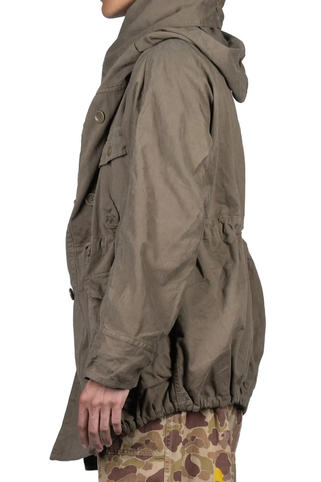 Clearance Kapital Katsuragi Cotton RING Coat - Khaki