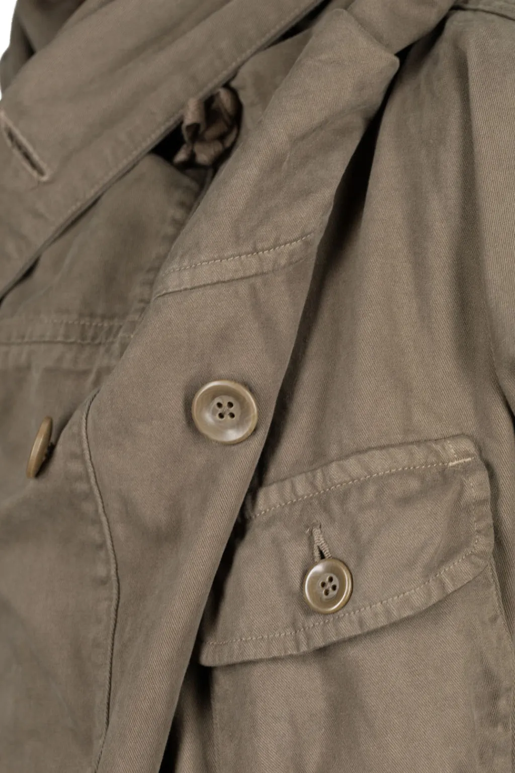 Clearance Kapital Katsuragi Cotton RING Coat - Khaki