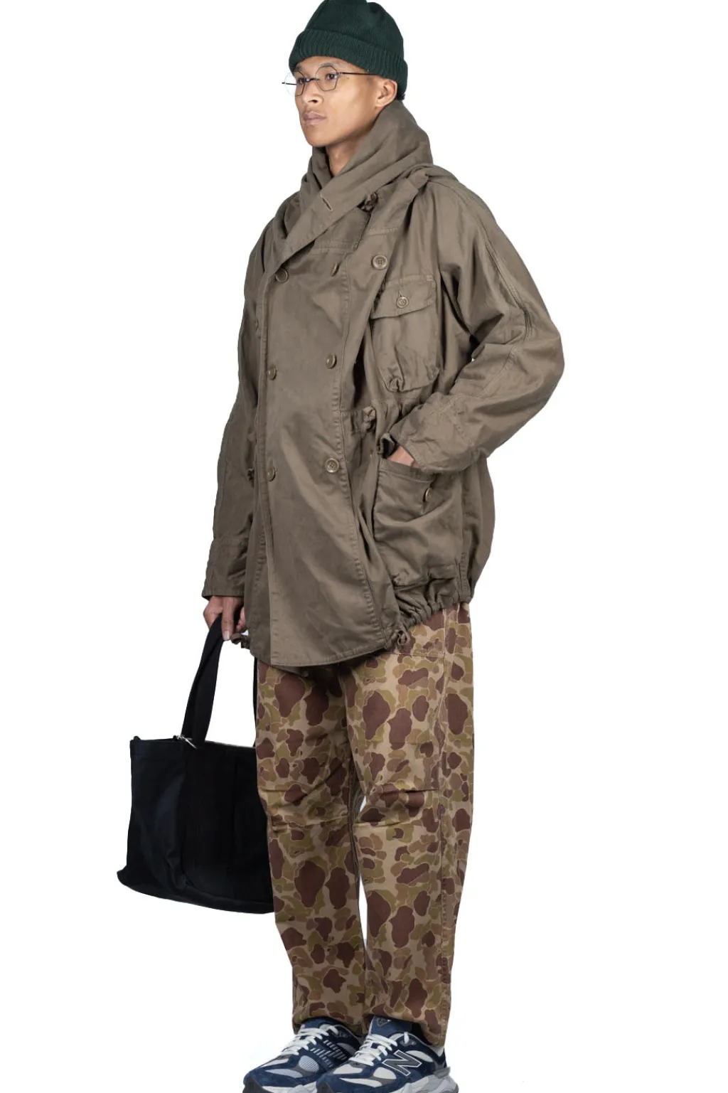 Clearance Kapital Katsuragi Cotton RING Coat - Khaki