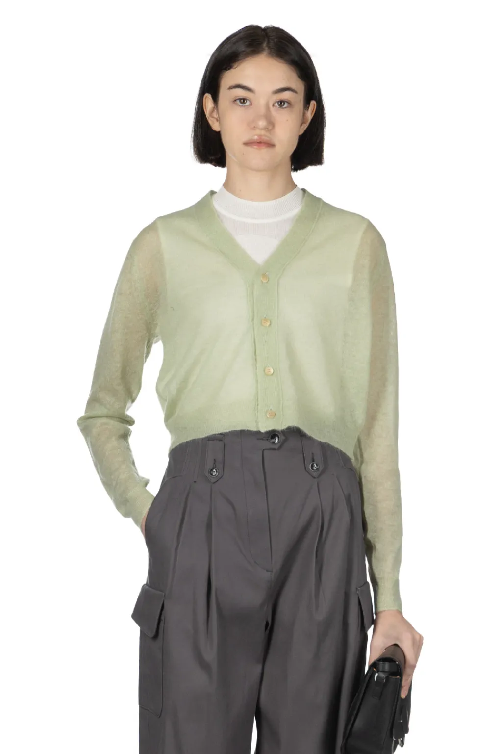 Hot AURALEE Kid Mohair Sheer Knit Cardigan