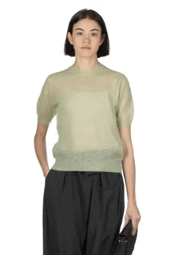 New AURALEE Kid Mohair Sheer Knit Tee