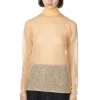Discount AURALEE Kid Mohair Sheer Knit Turtleneck - Light Orange