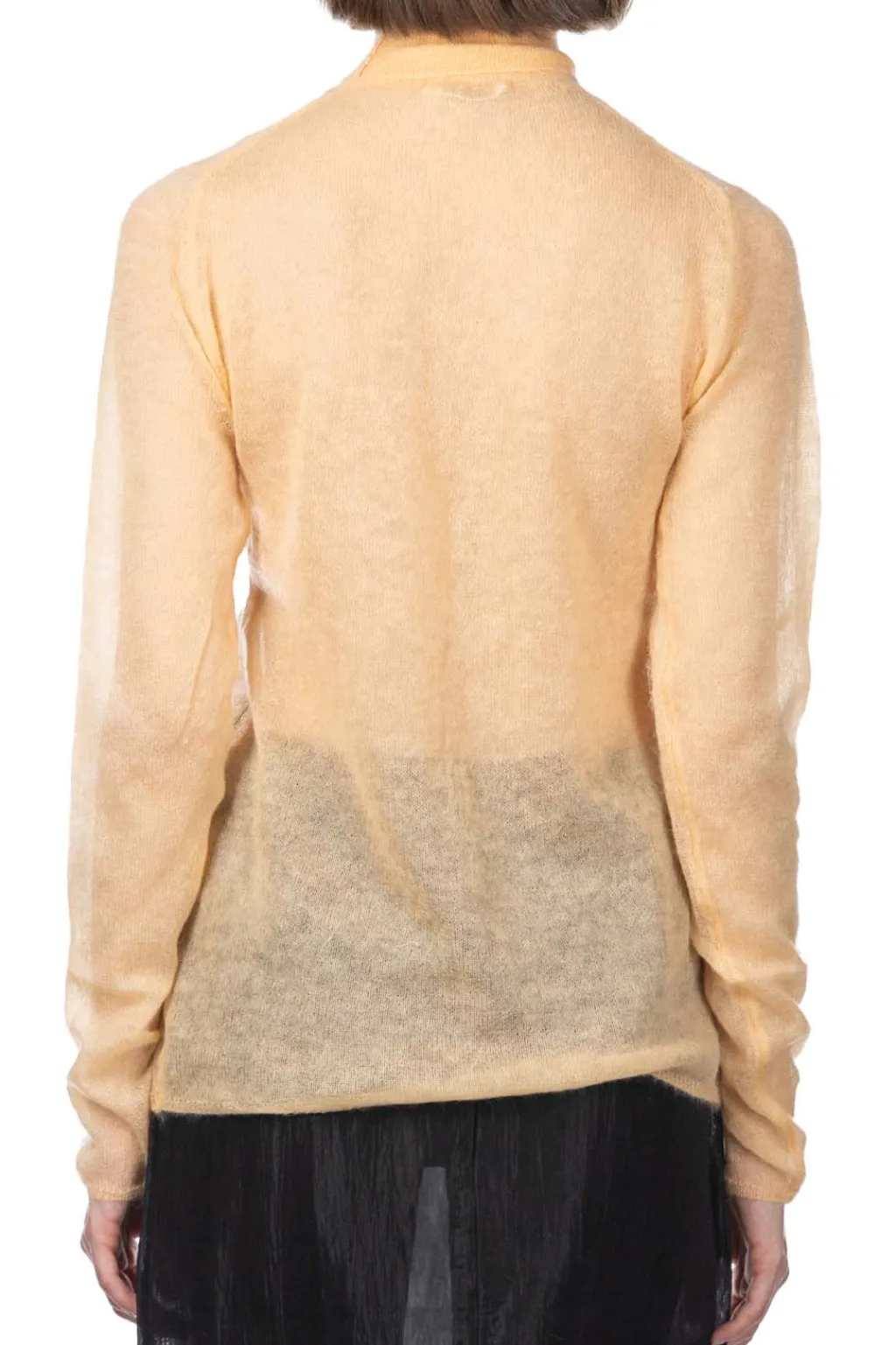 Discount AURALEE Kid Mohair Sheer Knit Turtleneck - Light Orange
