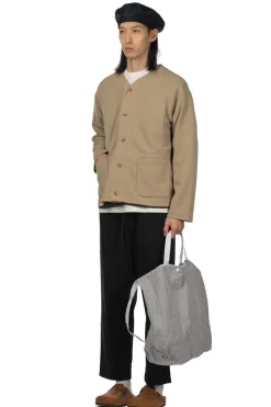 Outlet Engineered Garments Knit Cardigan - Khaki Diamond Poly Knit
