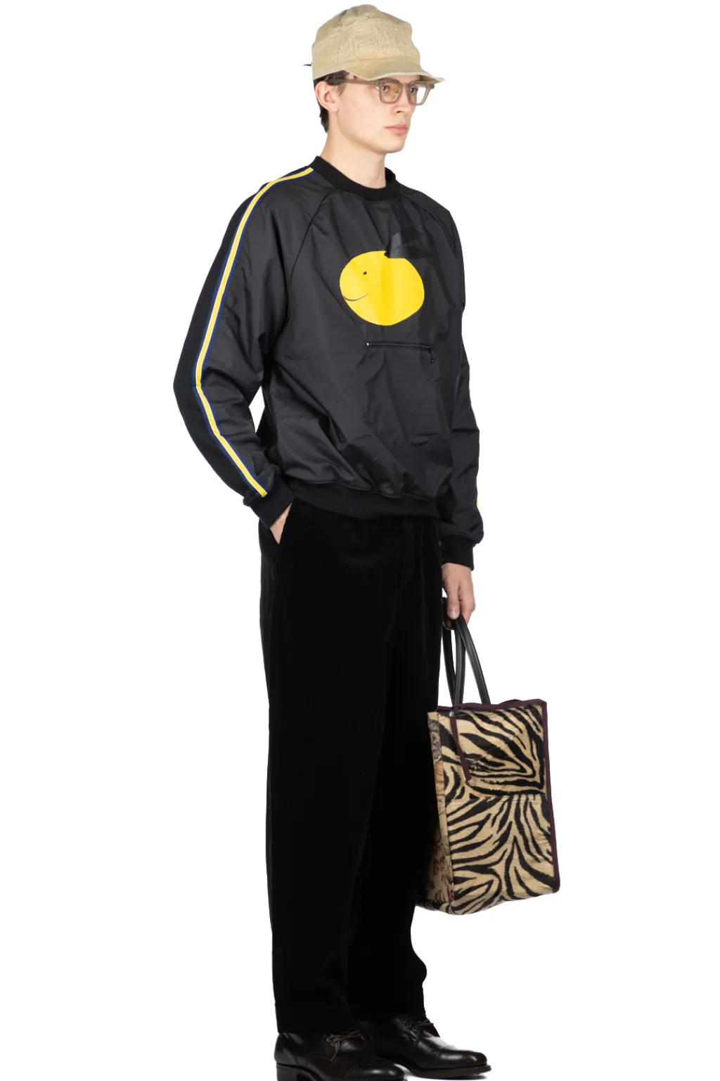 Discount Kapital 30-Knit COOKIE Pocket GOLF SWT (STRONG GALE CONEYBOWY) - Black