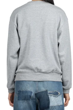 Discount Kapital 30-Knit Crew Sweatshirt (LUCKY BATTERY BIRD) - Grey