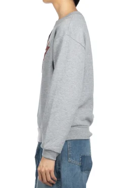 Discount Kapital 30-Knit Crew Sweatshirt (LUCKY BATTERY BIRD) - Grey