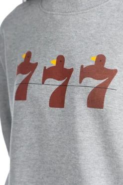 Discount Kapital 30-Knit Crew Sweatshirt (LUCKY BATTERY BIRD) - Grey