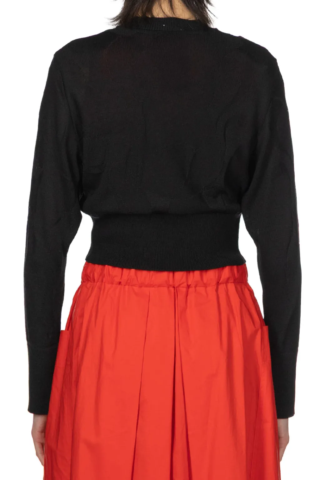 Fashion Mame Kurogouchi Knitted Cardigan - Black